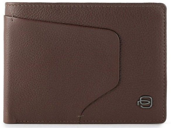 Piquadro AKRON/D.Brown  Портмоне гориз. с отдел. для док. с RFID защитой (13x9x2,5)