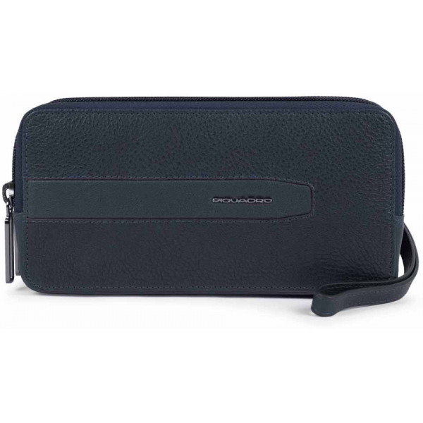 Piquadro ARES/Blue  Сумочка с 3 отдел. на молнии (20x9,5x6,5)