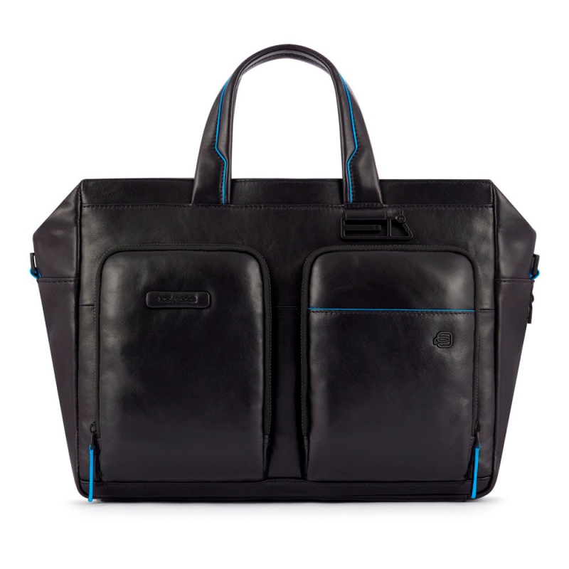 Piquadro B2 REVAMP/Black  Сумка двуручн. с отдел. д/ноутбука 14"/iPad (36x28x13)