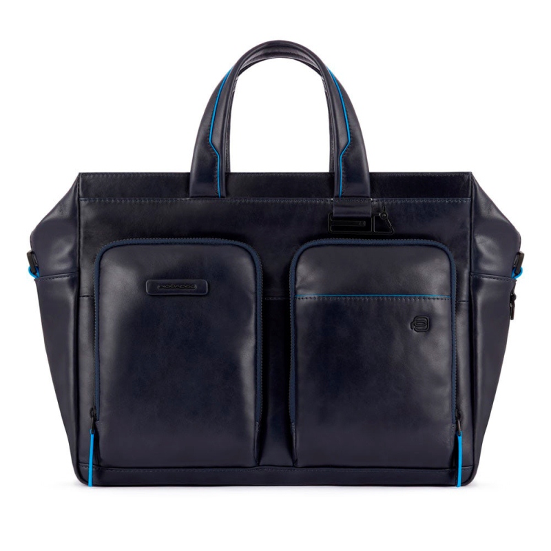 Piquadro B2 REVAMP/Blue  Сумка двуручн. с отдел. д/ноутбука 14"/iPad (36x28x13)