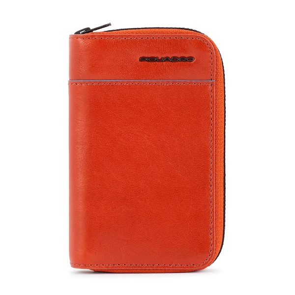 Piquadro B2 REVAMP/Tobacco  Портмоне верт. на молнии с RFID защитой (8x13x2)