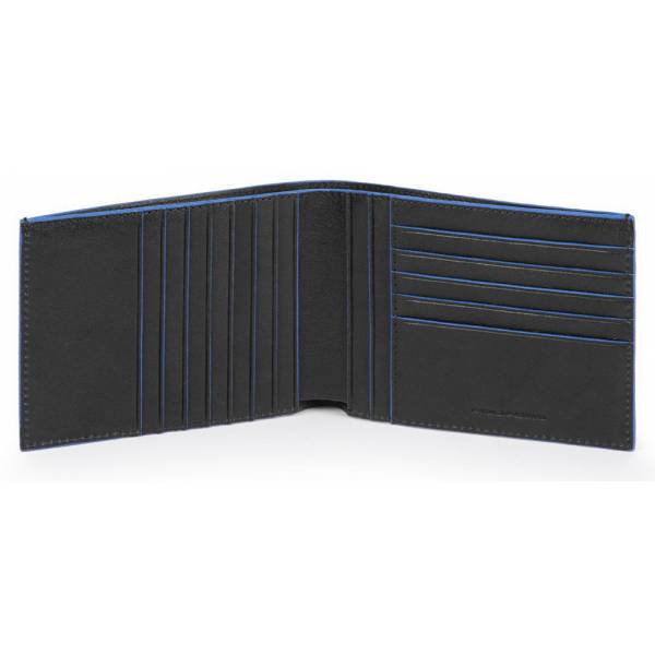 Piquadro B2S/Black  Портмоне с отдел. для 12 кред.карт с RFID защитой (13x9,5x1,5)