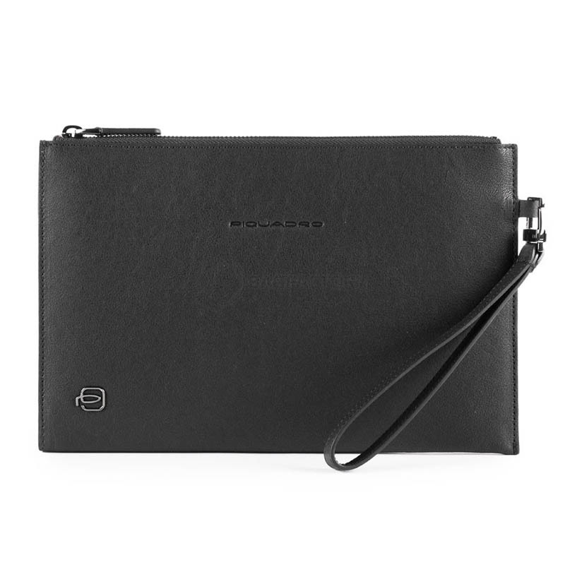 Piquadro BK SQUARE/Black  Клатч мужской с отдел. д/iPad Mini (26x17x2)