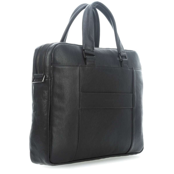 Piquadro BK SQUARE/Black  Портфель двуручн. с отдел. д/ноутбука 14"/iPad/iPad Air/2 (40,5x30x7)