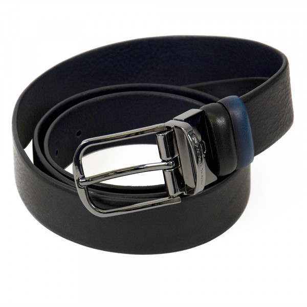 Piquadro BK SQUARE/Black-Navy  Ремень муж. двухсторон. CU4877B3 (125x3,5x0)