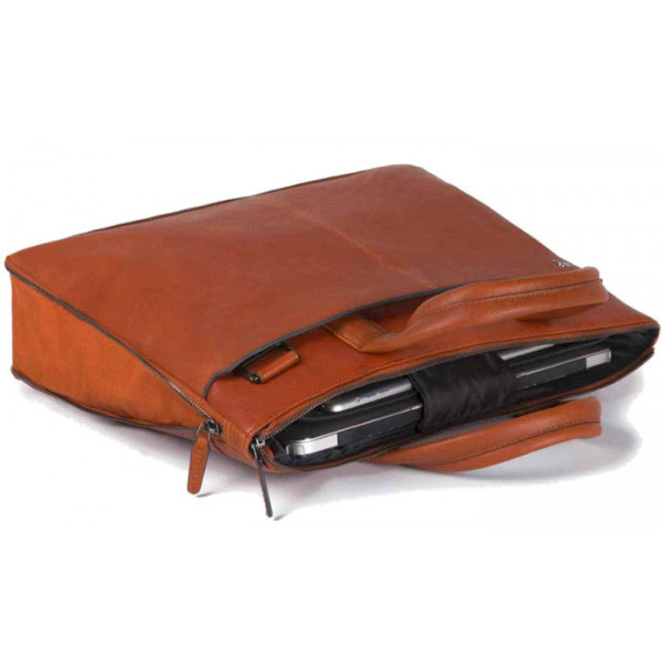 Piquadro BK SQUARE/Orange  Сумка двуручн. с отдел. д/ноутбка 15,6"/iPad Air/Pro (42x31x3)