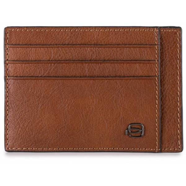 Piquadro BK SQUARE/Tobacco  Кредитница с RFID защитой (11x8x0,5)