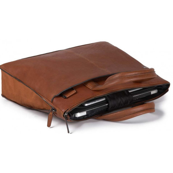 Piquadro BK SQUARE/Tobacco  Сумка двуручн. с отдел. д/ноутбка 15,6"/iPad Air/Pro (42x31x3)