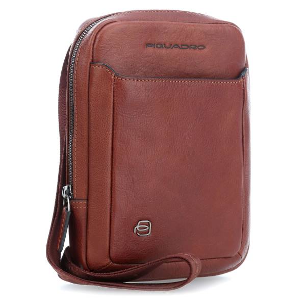 Piquadro BK SQUARE/Tobacco  Сумка верт. с отдел. для iPad mini на ремне (17x23x5,5)