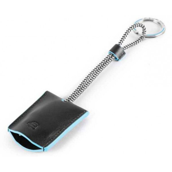 Piquadro BL SQUARE/Black  Брелок с USB/micro-USB/Lightning кабелем (5x6x1)