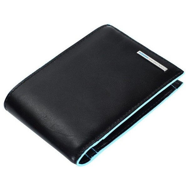 Piquadro BL SQUARE/Black  Портмоне гориз. с отдел. для док. с RFID защитой (12,5x9x3)