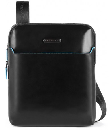 Piquadro BL SQUARE/Black  Сумка верт. на ремне с отдел. для iPad (26x31x5)