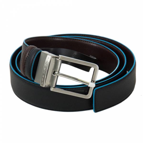 Piquadro BL SQUARE/Black-Cognac  Ремень мужской двухстор. (3,5x125)