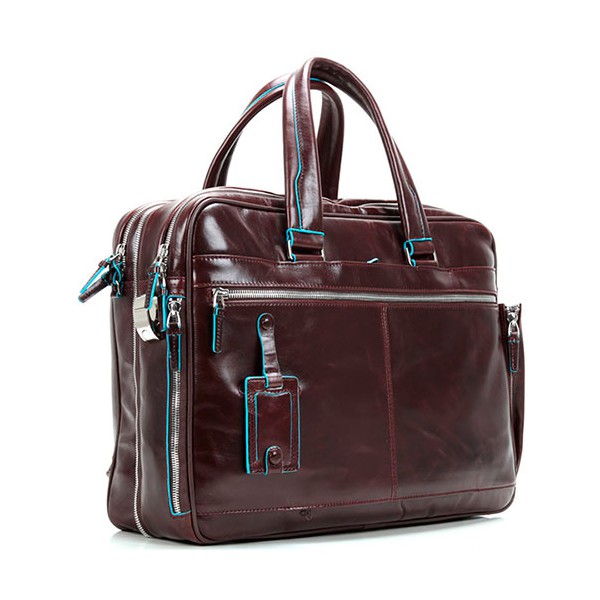 Piquadro BL SQUARE/Cognac  Сумка расшир. двуручн. с отдел. д/ноутбука 15" (41x30,5x16)