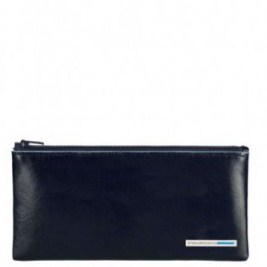 Piquadro BL SQUARE/Navy Blue  Ключница на молнии (14x7,3x1)