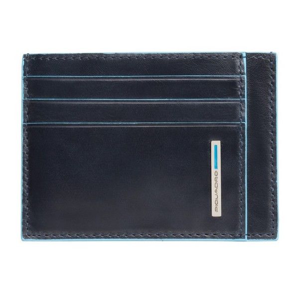 Piquadro BL SQUARE/Navy Blue  Кредитница с RFID защитой (11x8x0,5)