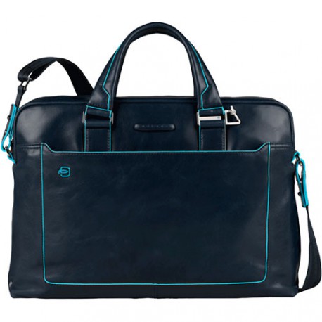 Piquadro BL SQUARE/Navy Blue  Портфель двуручн. с отдел. д/ноутбука/iPad/iPad Mini (38,5x27x8,5)