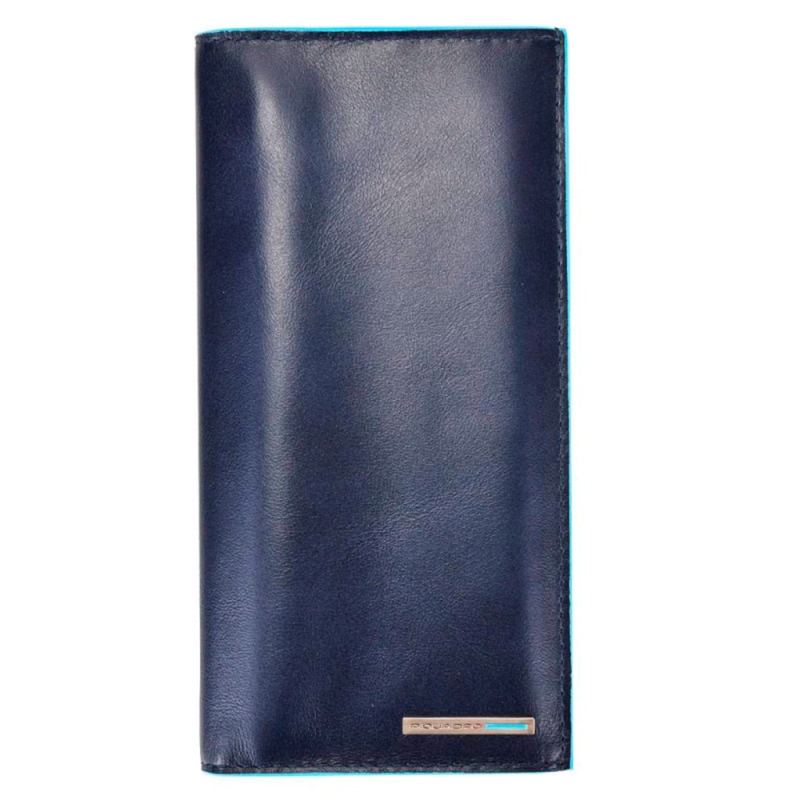 Piquadro BL SQUARE/Navy Blue  Портмоне верт. с отдел. для кред.карт (9,3x18x2)