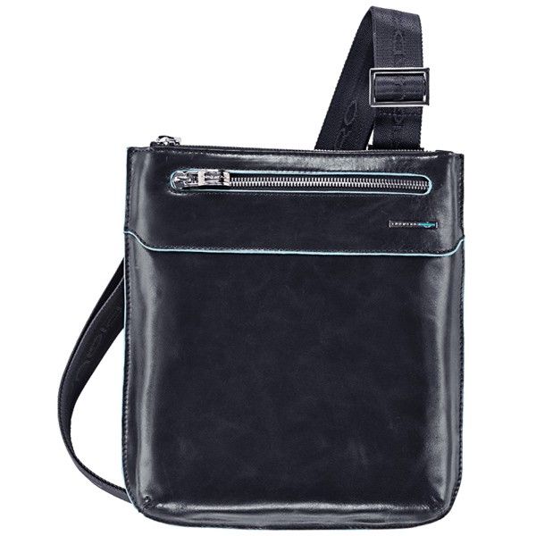 Piquadro BL SQUARE/Navy Blue  Сумка с 1 отдел. на ремне (22x25x2)