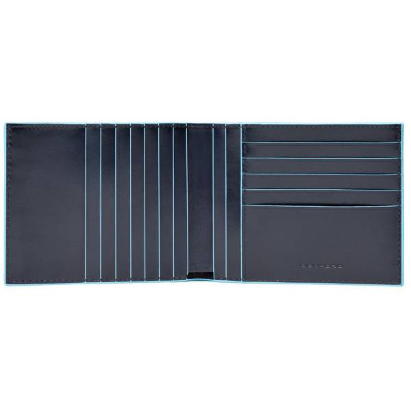 Piquadro BL SQUARE/N.Blue  Портмоне с отдел. для 12 кред.карт с RFID защитой (12,5x9,5x1,5)