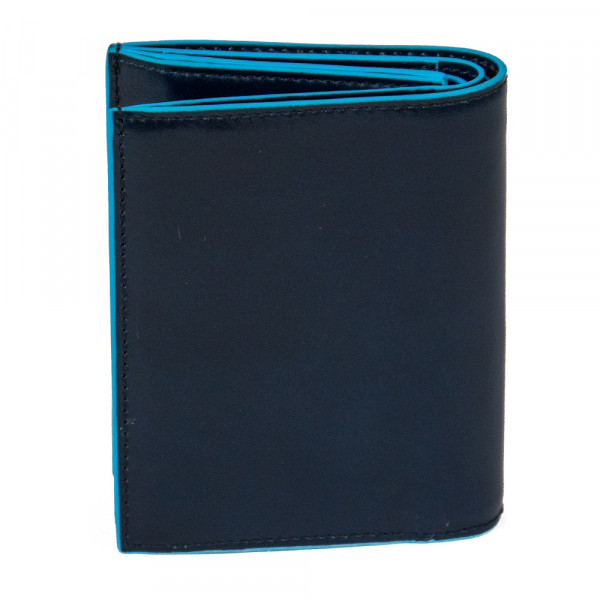 Piquadro BL SQUARE/N.Blue  Портмоне верт. с отдел. для монет (9,5x12,5x2)