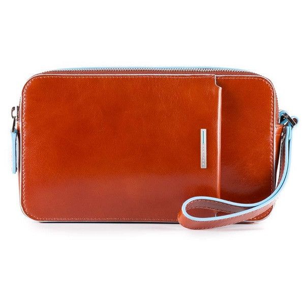Piquadro BL SQUARE/Orange  Сумочка с 2 отдел. на молнии (21x12x5)