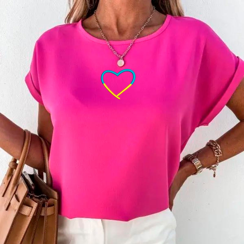 Без бренда Блузка супер софт зі спущеним рукавом на манжеті оверсайз