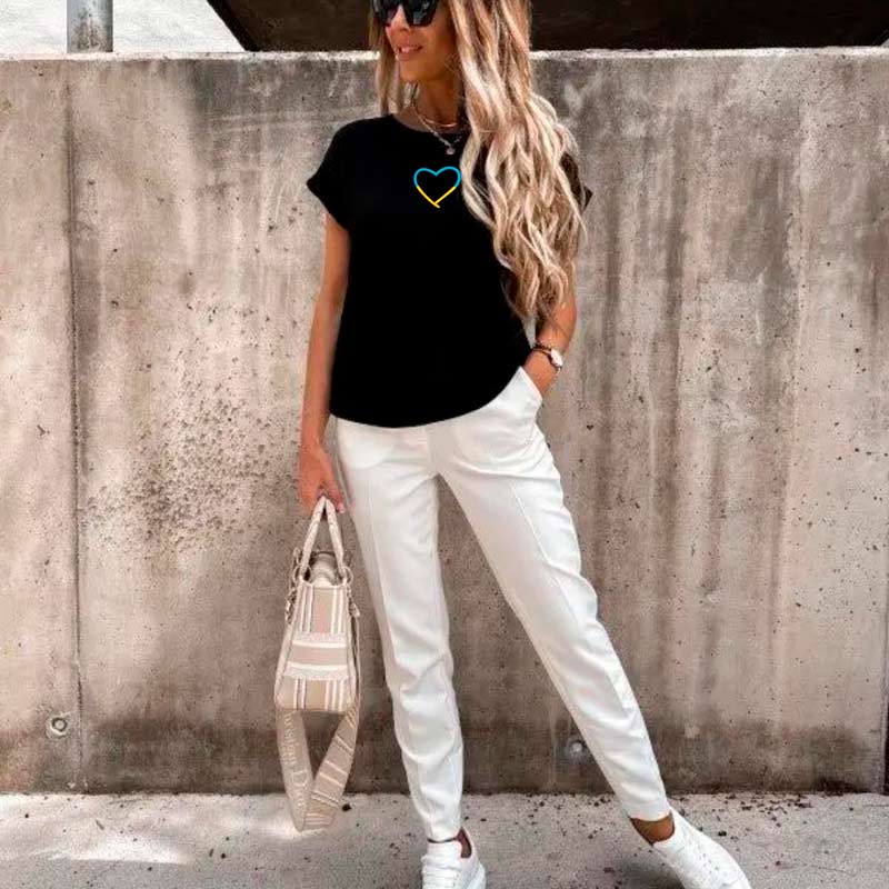 Без бренда Блузка супер софт зі спущеним рукавом на манжеті оверсайз