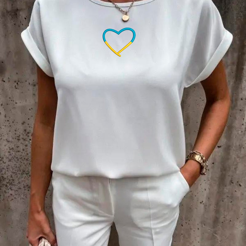 Без бренда Блузка супер софт зі спущеним рукавом на манжеті оверсайз