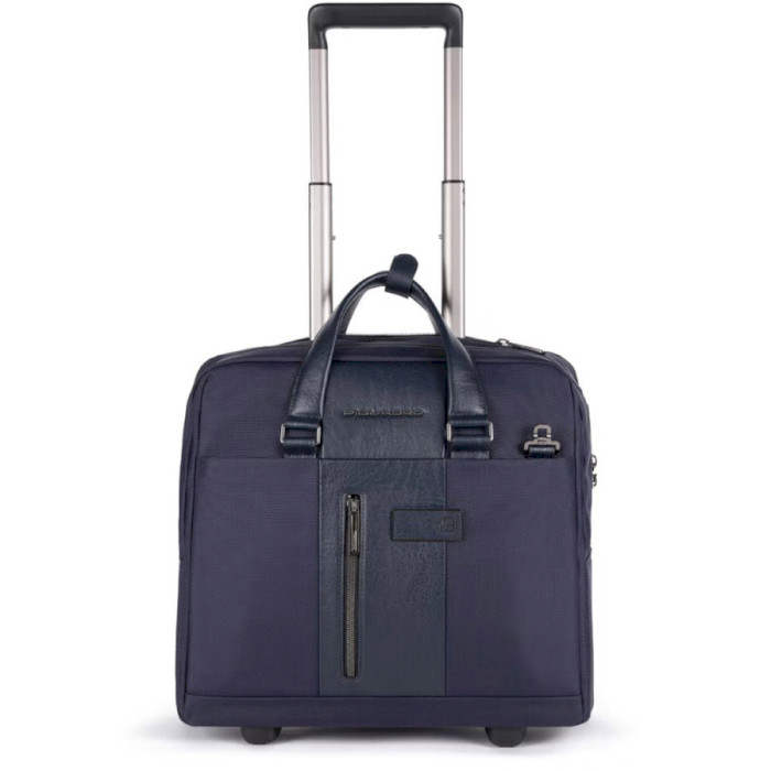 Piquadro BRIEF2/Blue  Бизнес-кейс на 2 колесах с отдел. д/ноутбука 15,6"/iPad Air/Air 2 (24л) (40x36x16)