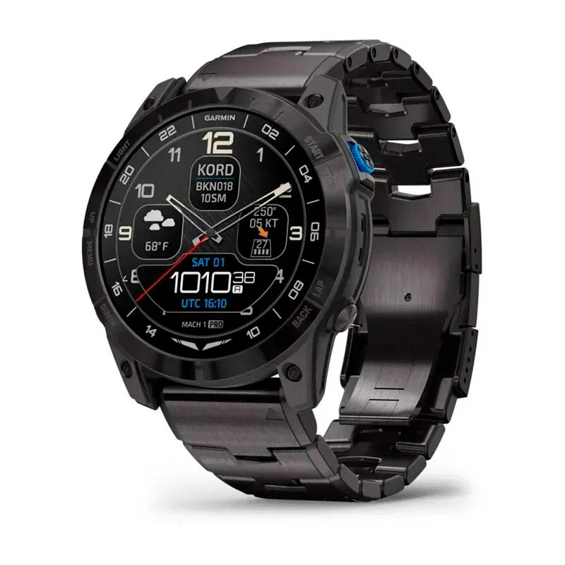 Garmin D2 Mach 1 PRO, 51mm, Saph, Carbon Gray DLC w/Ti band, EMEA