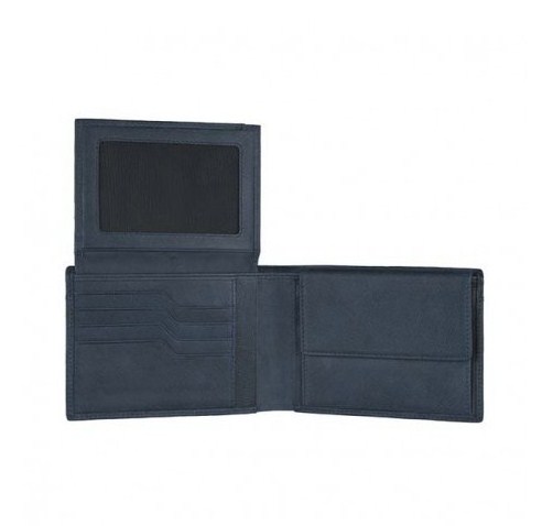 Piquadro EUCLIDE/Blue  Портмоне гориз. с отдел. для док. (12,5x9x2)