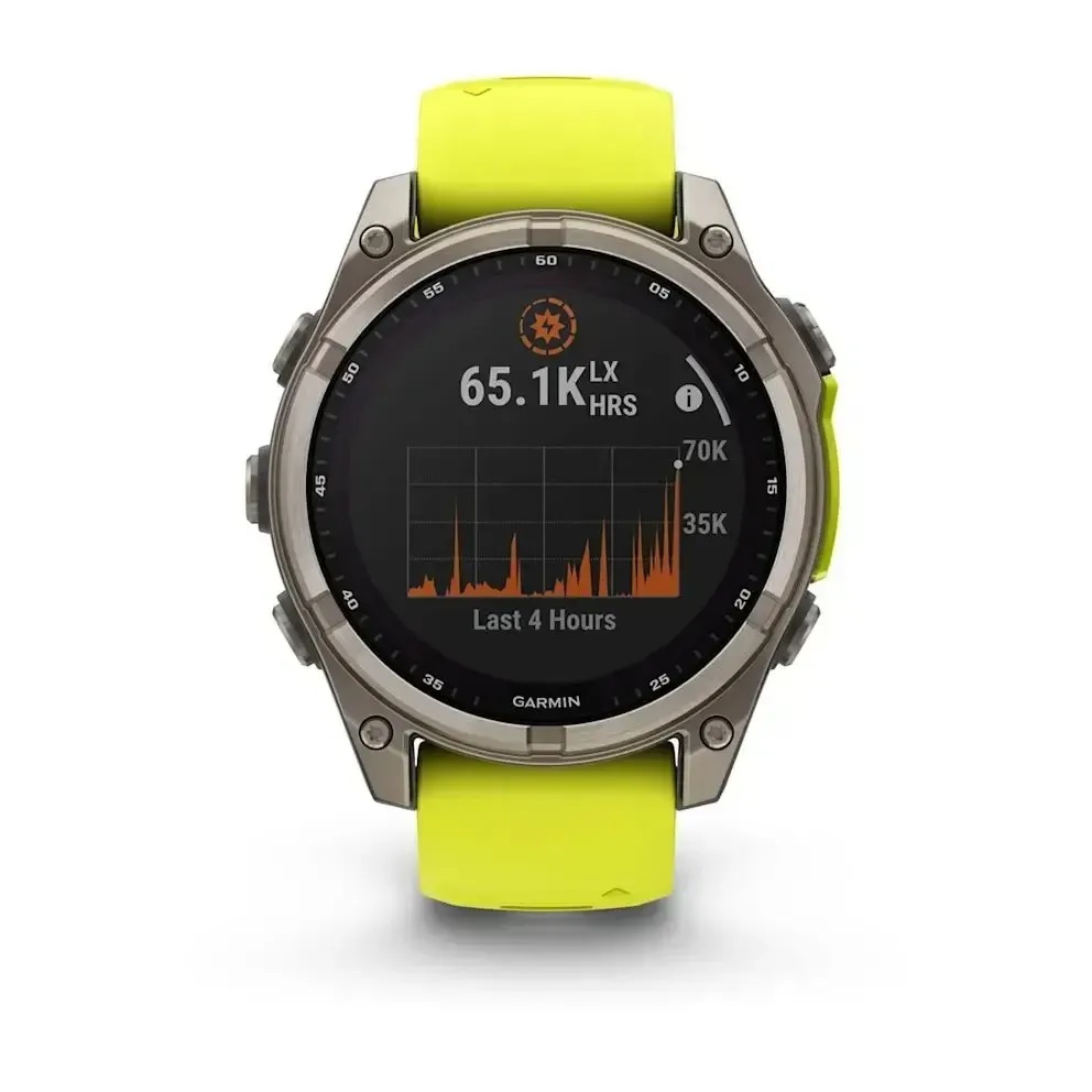 Garmin fenix 8 47mm,Saph Solar, BareTi/Graphite,AmpYe/GrphBnd Garmin fenix 8 47mm,Saph Solar, BareTi/Graphite,AmpYe/GrphBnd