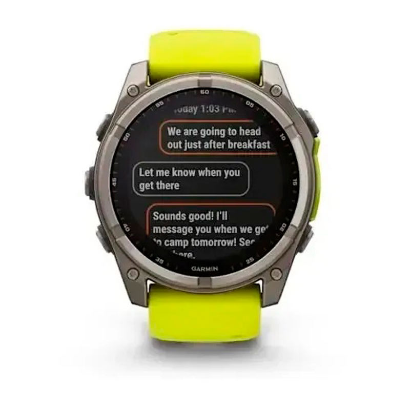 Garmin fenix 8 51mm,Saph Solar, BareTi/Graphite,AmpYe/GrphBnd Garmin fenix 8 51mm,Saph Solar, BareTi/Graphite,AmpYe/GrphBnd
