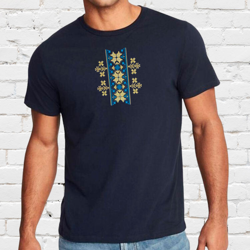 Без бренда Футболка з вишивкою етно 01-4