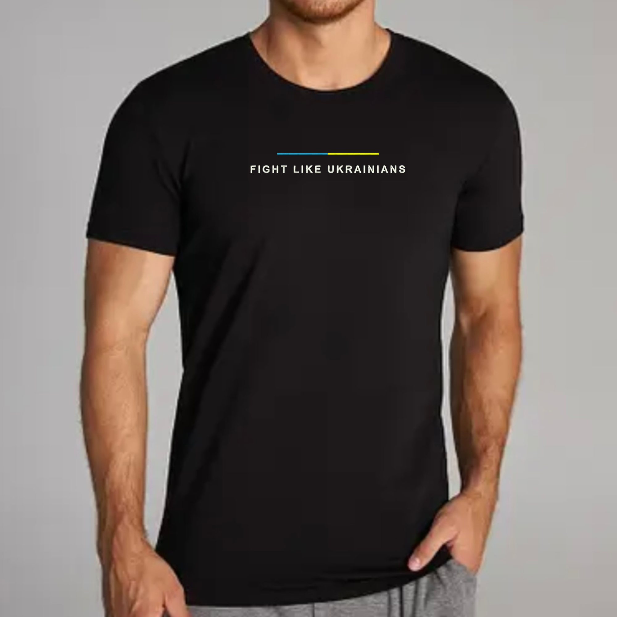 Без бренда Футболка з вишивкою Fight like ukranians 01-1