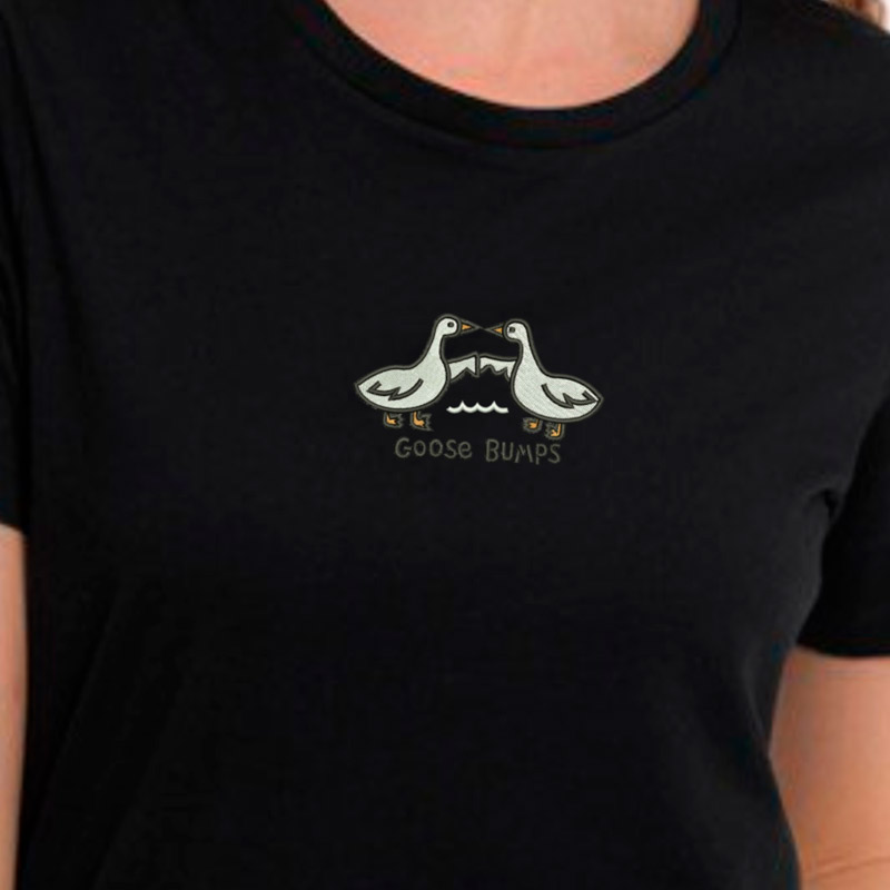 Без бренда Футболка з вишивкою гуси 02-1 Без бренда Футболка з вишивкою гуси 02-1