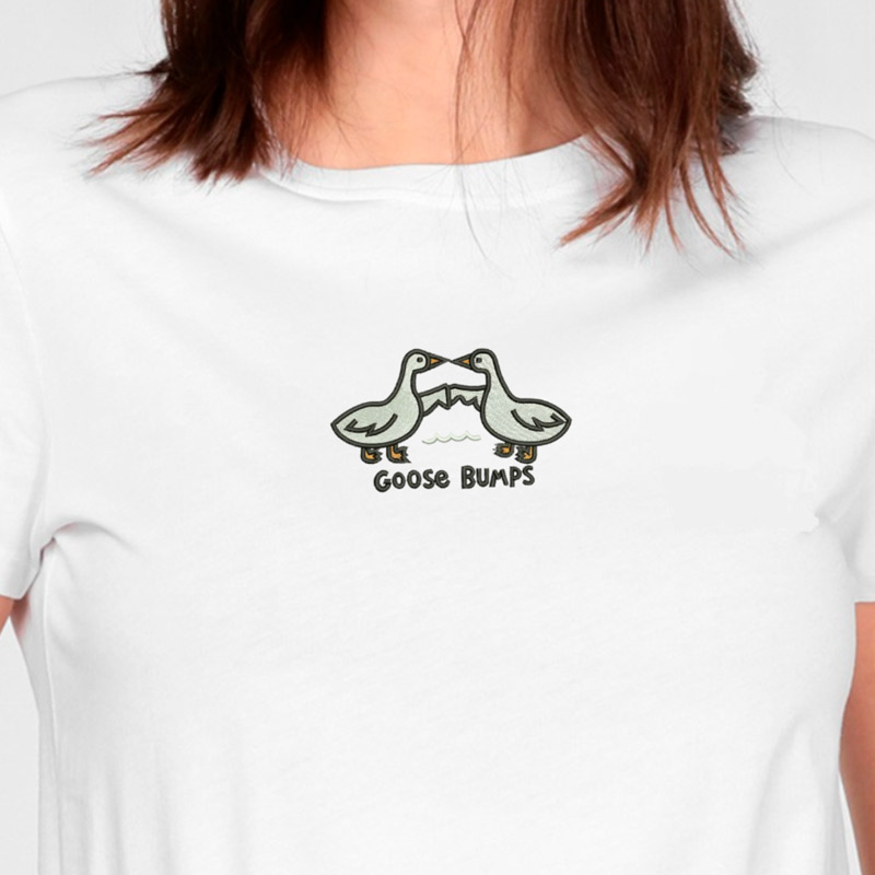 Без бренда Футболка з вишивкою гуси 02-2 Без бренда Футболка з вишивкою гуси 02-2