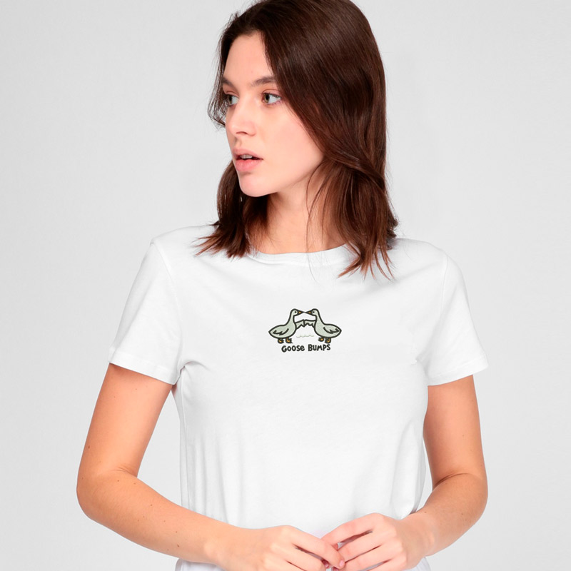 Без бренда Футболка з вишивкою гуси 02-2