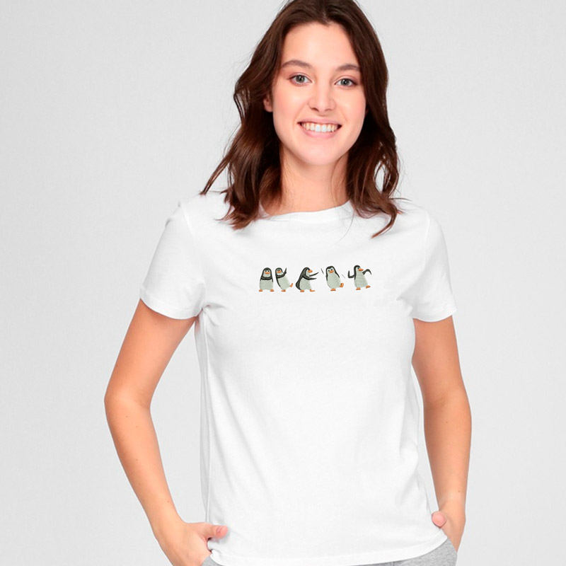 Без бренда Футболка з вишивкою пінгвінів 02-1