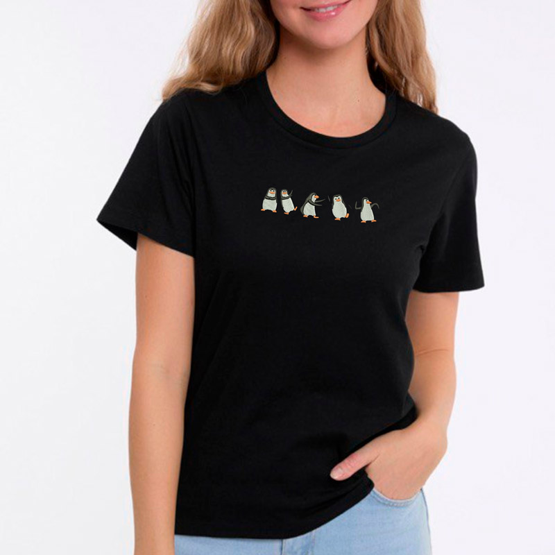 Без бренда Футболка з вишивкою пінгвінів 02-2