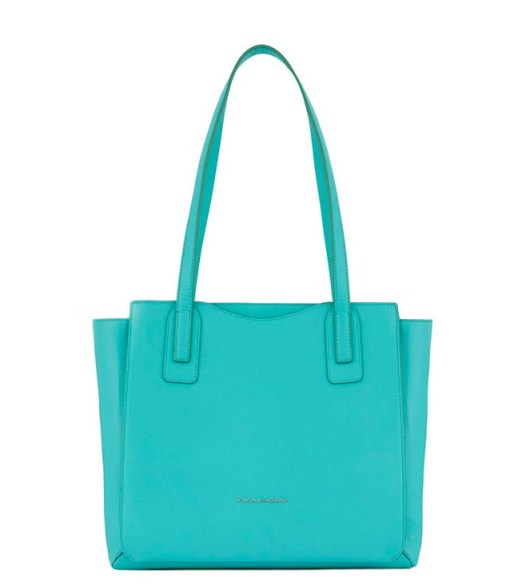 Piquadro LINA/L.Blue  Сумка женская двуручн. с отдел. д/ноутбука 14"/iPad (38x27,5x16)