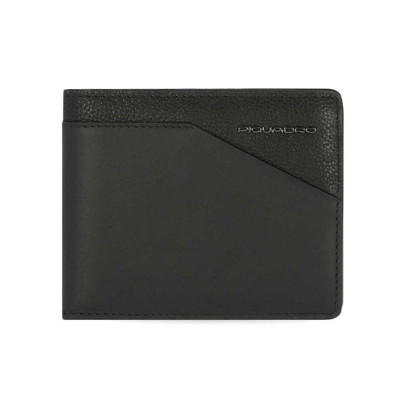 Piquadro MARTIN/Black  Портмоне гориз. с отдел. для монет с RFID защитой (11x9x2)