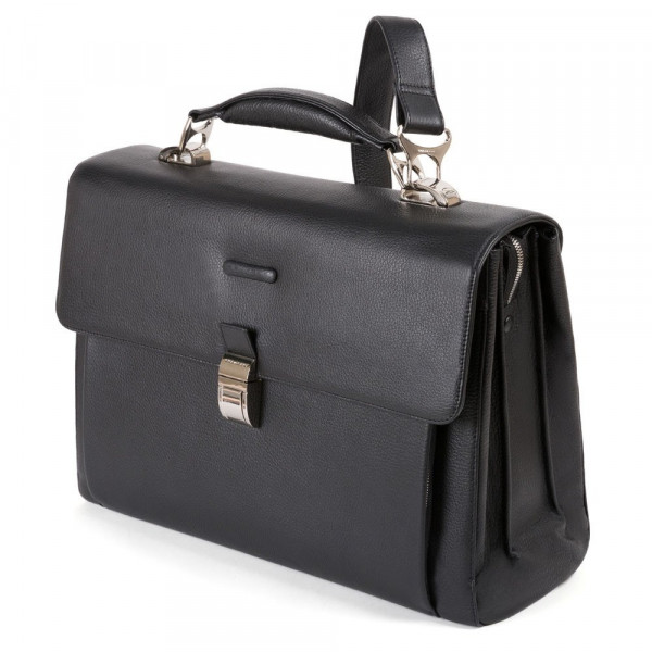 Piquadro MODUS/Black  Портфель с отдел. д/ноутбука 15,6"/iPad (41x31x17)