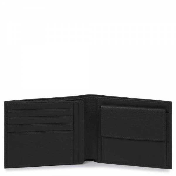 Piquadro MODUS/Black  Портмоне с отдел. для док. и монет (12,5x10x2)