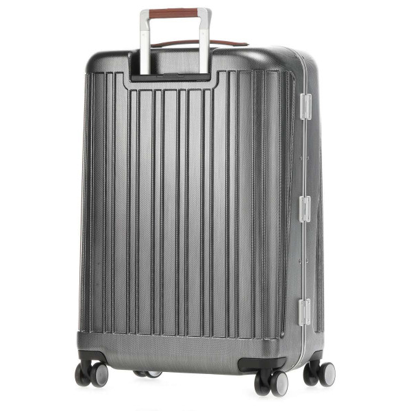 Piquadro RELIGHT Plus/Black-Tobacco  Чемодан на 4 колесах M (76,5л) (47x67,5x26,5)