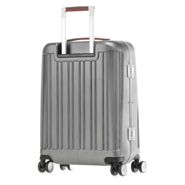 Piquadro RELIGHT Plus/Black-Tobacco  Чемодан на 4 колесах S (39,5л) (40x55x20)