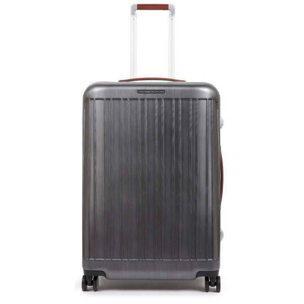 Piquadro RELYGHT PLUS/Black-Tobacco  Чемодан на 4 колесах M (76,5л) (47x67,5x26,5)