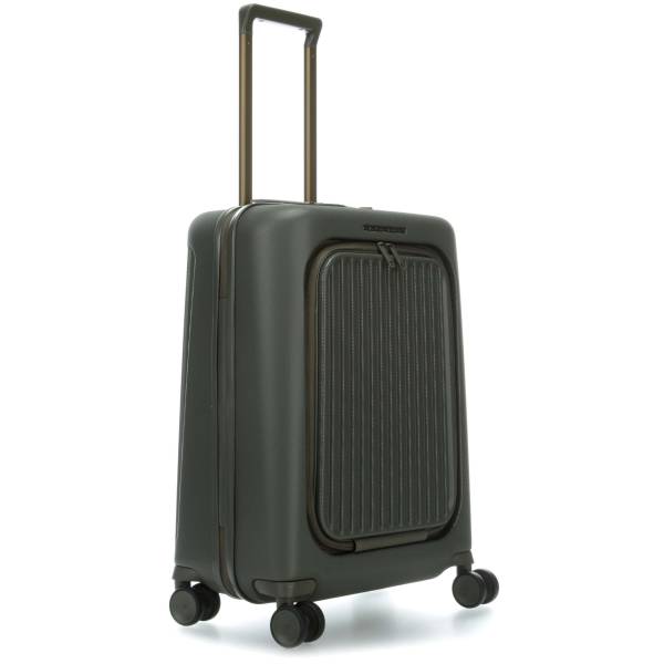 Piquadro SEEKER/Green  Чемодан на 4 колесах S с карманом д/ноутбука 15,6"/iPad Air/Pro (35л) (40x55x23,5)