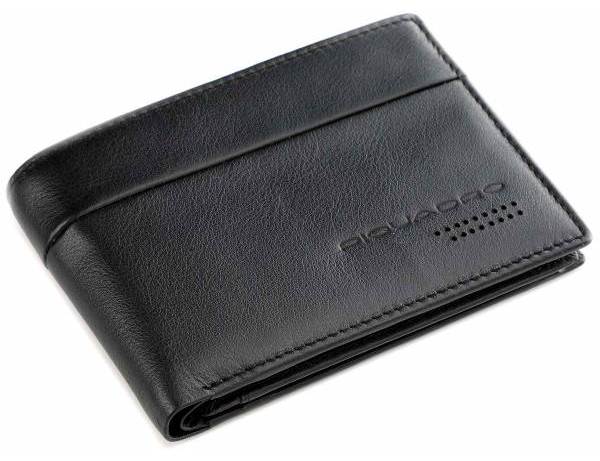 Piquadro URBAN/Black  Портмоне гориз. с отдел. для док. с RFID защитой (13x9x2)